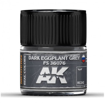 Vernice Acrilica AK Real Colors Dark Eggplant Grey FS 36076 10ml