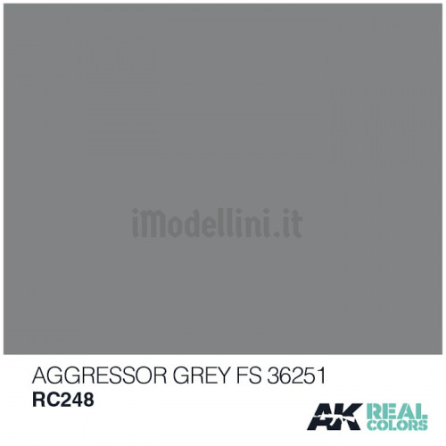 Vernice Acrilica AK Real Colors Aggressor Grey FS 36251 10ml