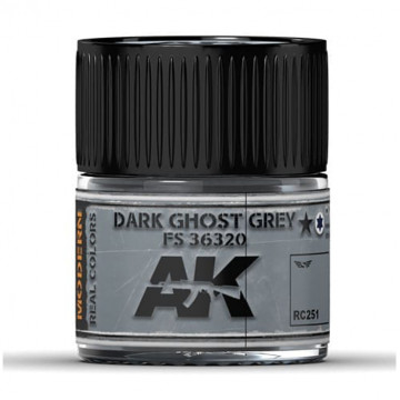 Vernice Acrilica AK Real Colors Dark Ghost Grey FS 36320 10ml