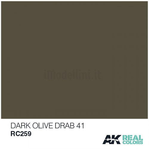Vernice Acrilica AK Real Colors Dark Olive Drab 41 10ml