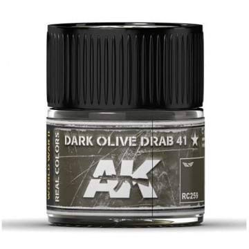 Vernice Acrilica AK Real Colors Dark Olive Drab 41 10ml