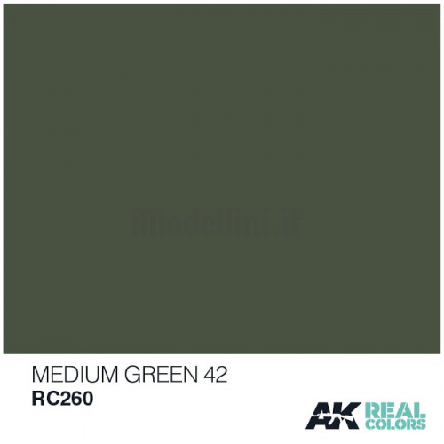 Vernice Acrilica AK Real Colors Medium Green 42 10ml