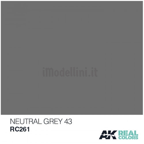 Vernice Acrilica AK Real Colors Neutral Grey 43 10ml