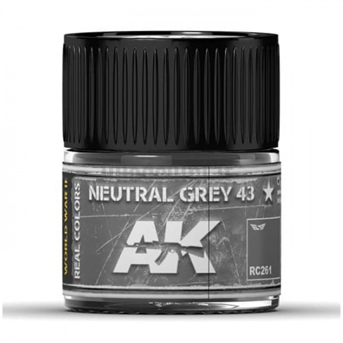 Vernice Acrilica AK Real Colors Neutral Grey 43 10ml
