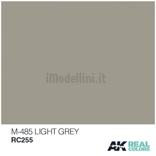 Vernice Acrilica AK Real Colors Light Grey M-485 10ml