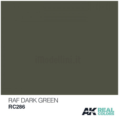 Vernice Acrilica AK Real Colors RAF Dark Green 10ml