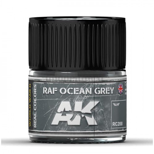 Vernice Acrilica AK Real Colors RAF Ocean Grey 10ml