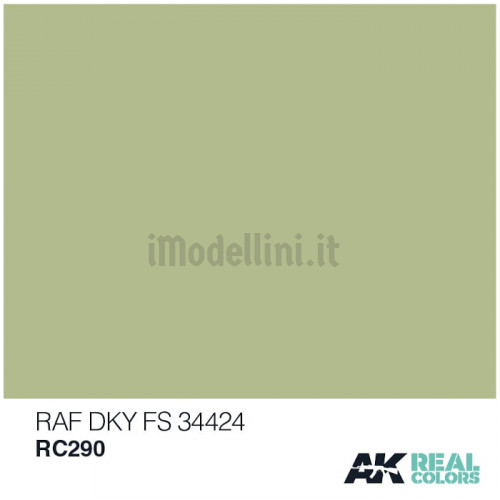 Vernice Acrilica AK Real Colors RAF Sky FS 34424 10ml