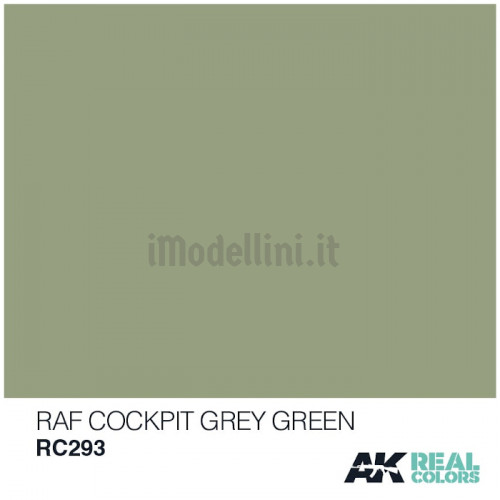 Vernice Acrilica AK Real Colors RAF Cockpit Grey Green 10ml