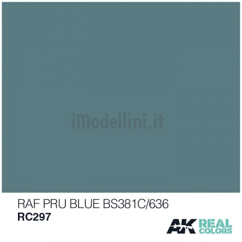 Vernice Acrilica AK Real Colors RAF Pru Blue BS381C 636 10ml