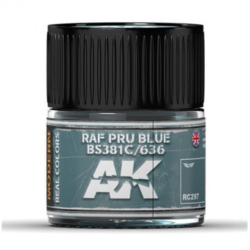 Vernice Acrilica AK Real Colors RAF Pru Blue BS381C 636 10ml