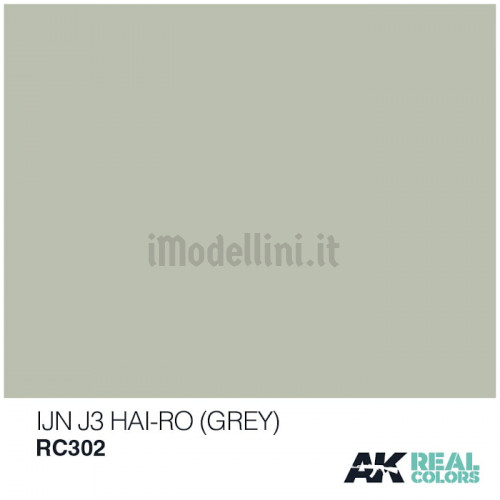 Vernice Acrilica AK Real Colors IJN J3 Hai-Iro Grey 10ml