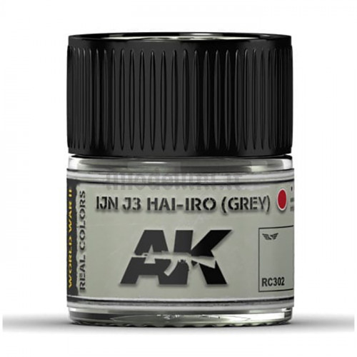 Vernice Acrilica AK Real Colors IJN J3 Hai-Iro Grey 10ml