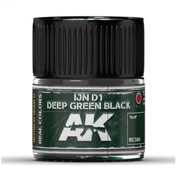 Vernice Acrilica AK Real Colors IJN D1 Deep Green Black 10ml