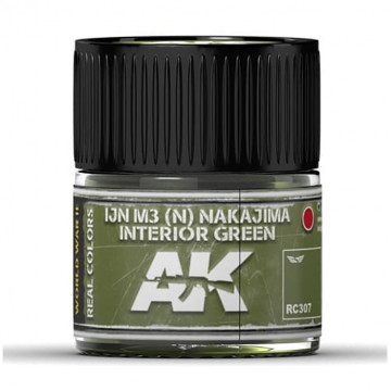 Vernice Acrilica AK Real Colors IJN M3 Nakajima Interior Green 10ml