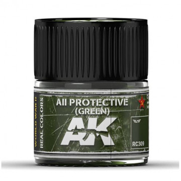 Vernice Acrilica AK Real Colors AII Protective Green 10ml