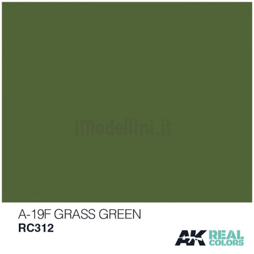 Vernice Acrilica AK Real Colors  Grass Green A-19F 10ml