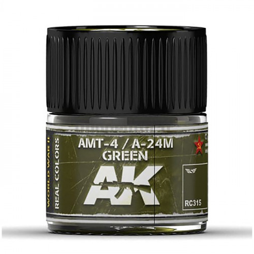 Vernice Acrilica AK Real Colors Green AMT-4 / A-24M 10ml