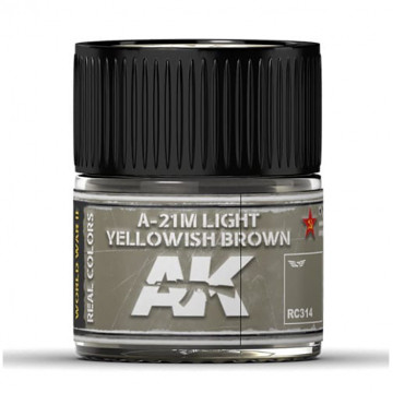 Vernice Acrilica AK Real Colors Light Yellowish Brown A-21M 10ml