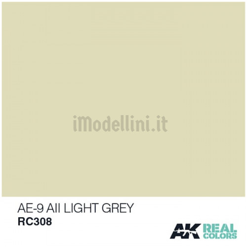 Vernice Acrilica AK Real Colors AII Light Grey AE-9 da 10ml