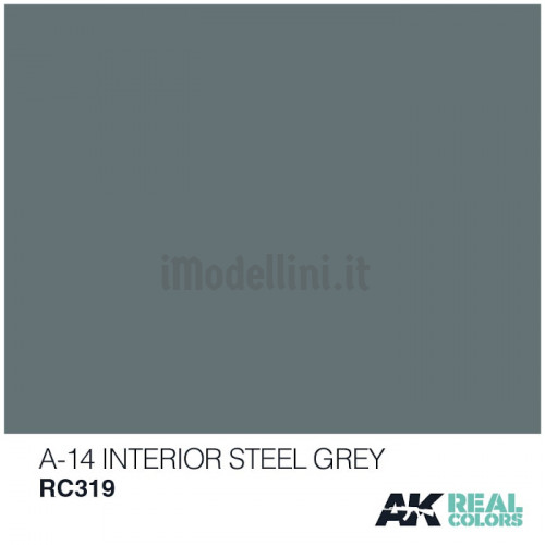 Vernice Acrilica AK Real Colors Interior Steel Grey A-14 10ml