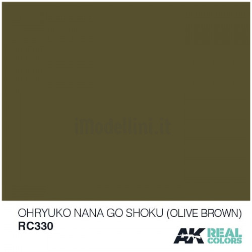 Vernice Acrilica AK Real Colors Olive Brown Ohryuko Nana Go Shoku 10ml