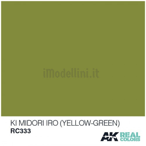 Vernice Acrilica AK Real Colors IJA 29 Yellow Green Ki Midori Iro 10ml