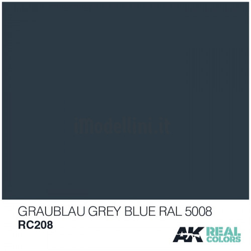 Vernice Acrilica AK Real Colors Grey Blue RAL 5008 10ml