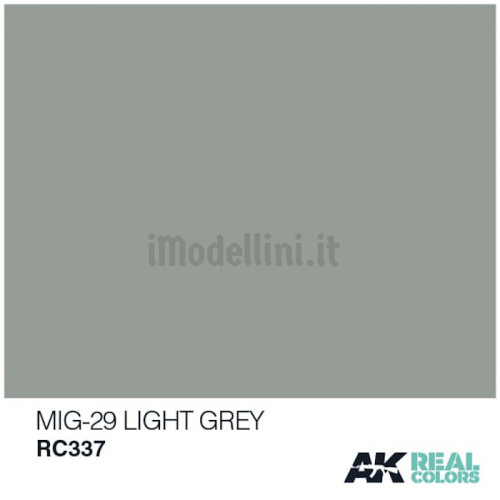 Vernice Acrilica AK Real Colors MIG-29 Light Grey 10ml