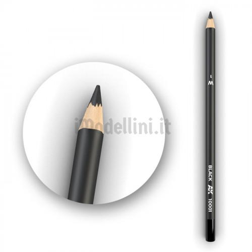 Set 5 Matite AK Watercolor Pencil Black