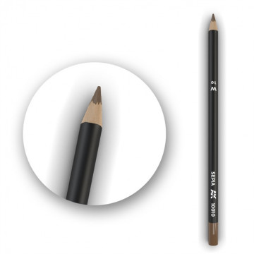 Set 5 Matite AK Watercolor Pencil Sepia