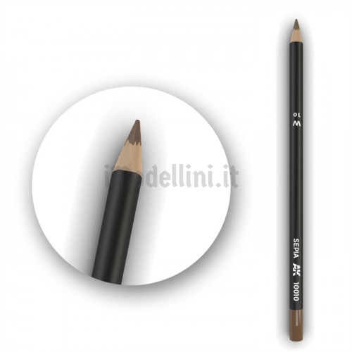 Set 5 Matite AK Watercolor Pencil Sepia