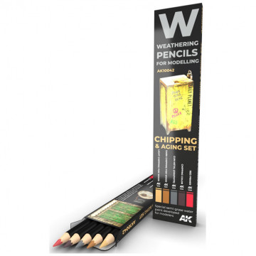 Set 5 Matite AK Watercolor Pencil Chipping and Aging