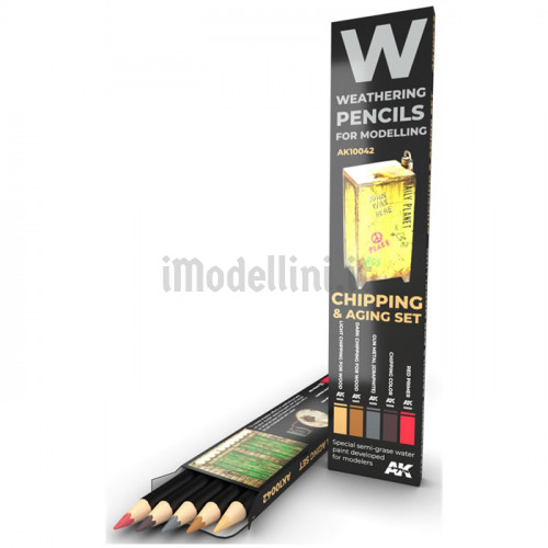 Set 5 Matite AK Watercolor Pencil Chipping and Aging