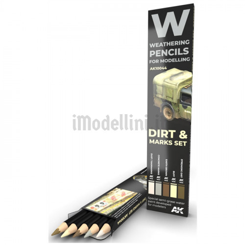 Set 5 Matite AK Watercolor Pencil Dirt and Marks