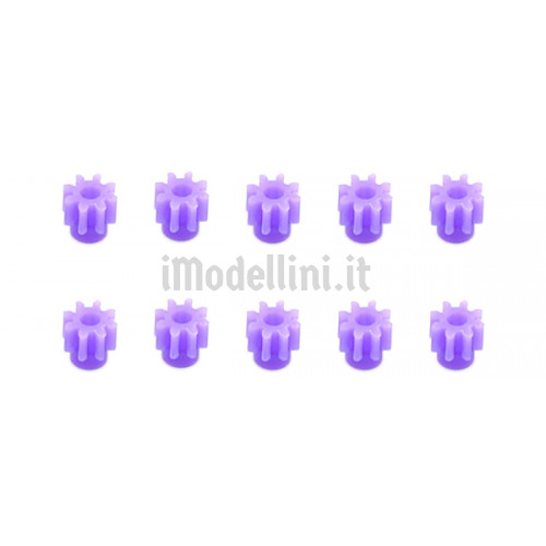 Pignoni 8T in Plastica Viola