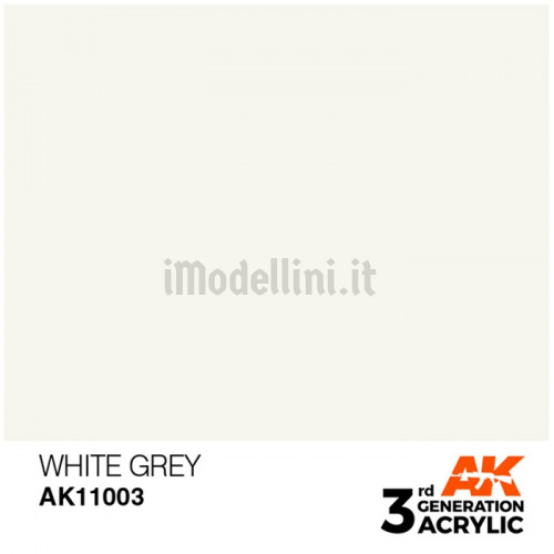 Vernice Acrilica AK 3rd Gen White Grey