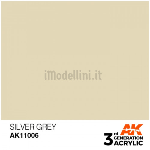 Vernice Acrilica AK 3rd Gen Silver Grey