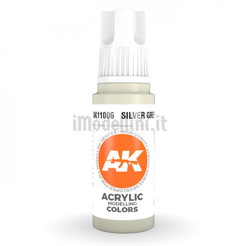 Vernice Acrilica AK 3rd Gen Silver Grey