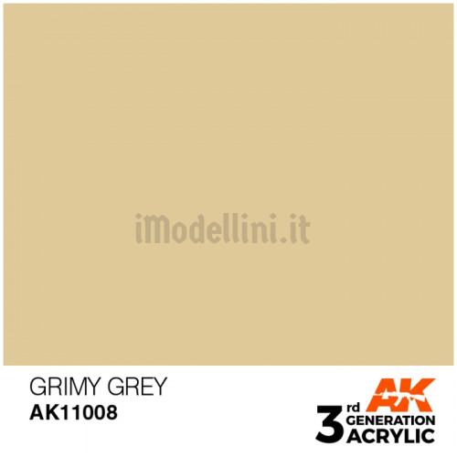 Vernice Acrilica AK 3rd Gen Grimy Grey