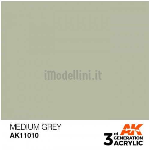Vernice Acrilica AK 3rd Gen Medium Grey