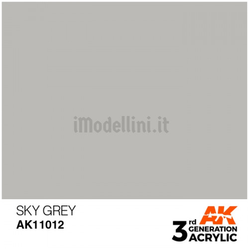 Vernice Acrilica AK 3rd Gen Sky Grey