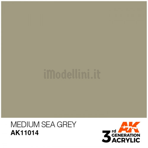Vernice Acrilica AK 3rd Gen Medium Sea Grey