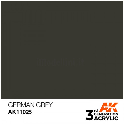 Vernice Acrilica AK 3rd Gen German Grey