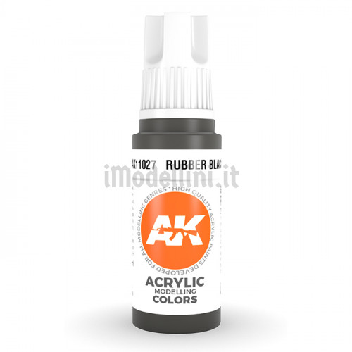 Vernice Acrilica AK 3rd Gen Rubber Black