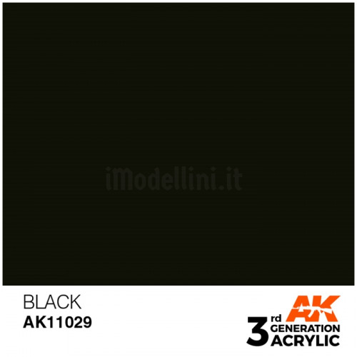 Vernice Acrilica AK 3rd Gen Black