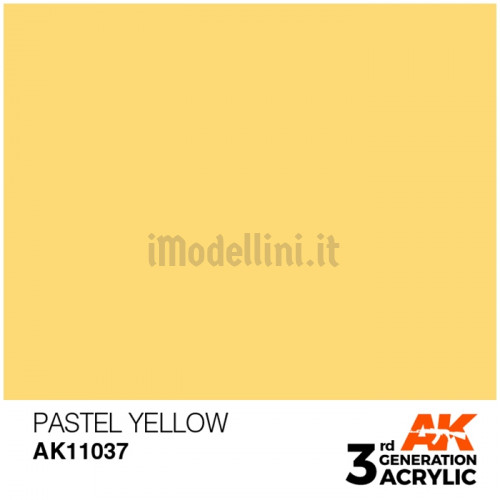 Vernice Acrilica AK 3rd Gen Pastel Yellow