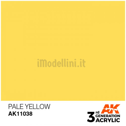 Vernice Acrilica AK 3rd Gen Pale Yellow