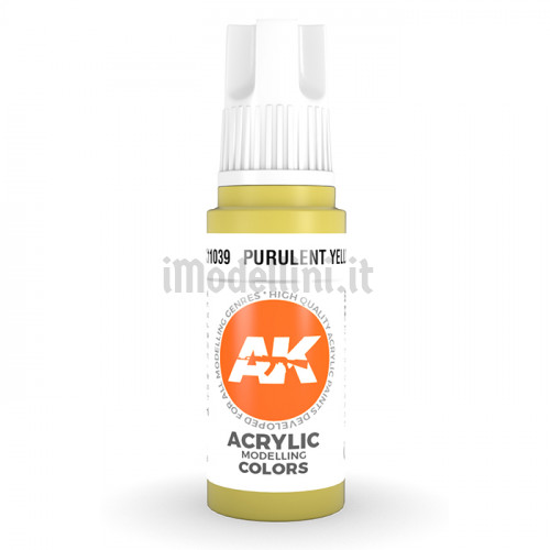 Vernice Acrilica AK 3rd Gen Purulent Yellow