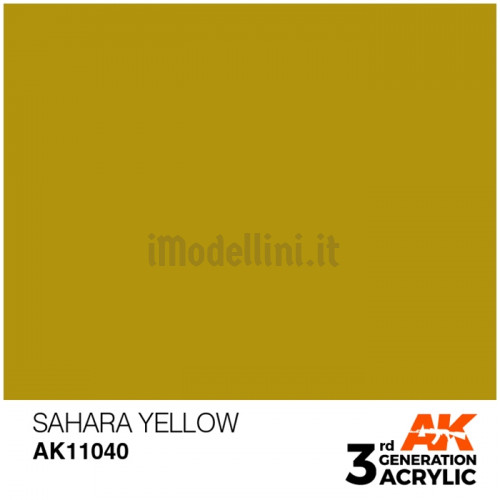 Vernice Acrilica AK 3rd Gen Sahara Yellow